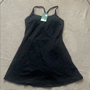 Black Sleeveless Tennis Dess